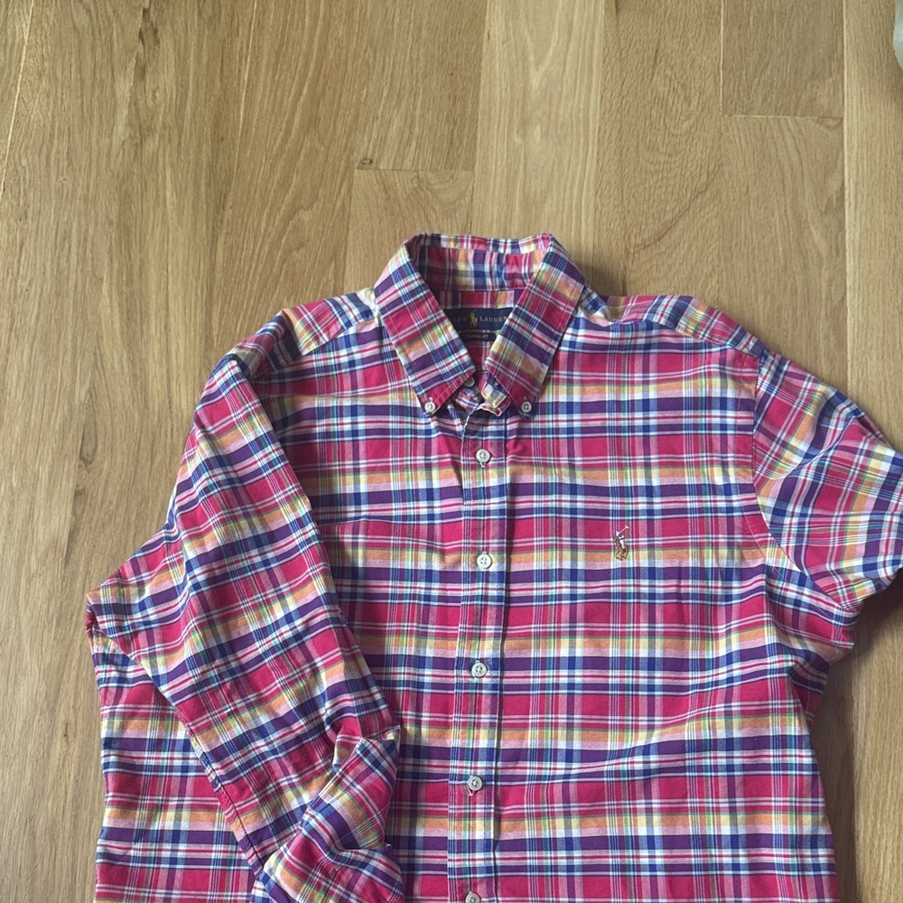 Ralph Lauren Red and Blue Plaid Shirt